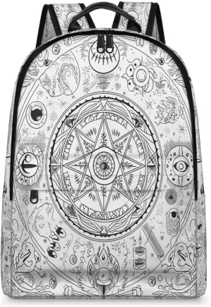 Magical Formation Print Backpack for Women Men Lightweight Laptop Backpack Carry on Backpacks Casual Shoulder Bag with Adjustable Shoulder Strap for Travel Gym Work