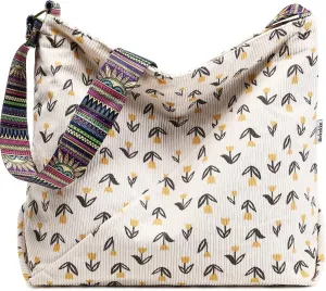 Makukke Tote Bag Women Large Crossbody Bag Stylish Handbag for Women Corduroy Hobo Bag Fashion shoulder Bag Purse