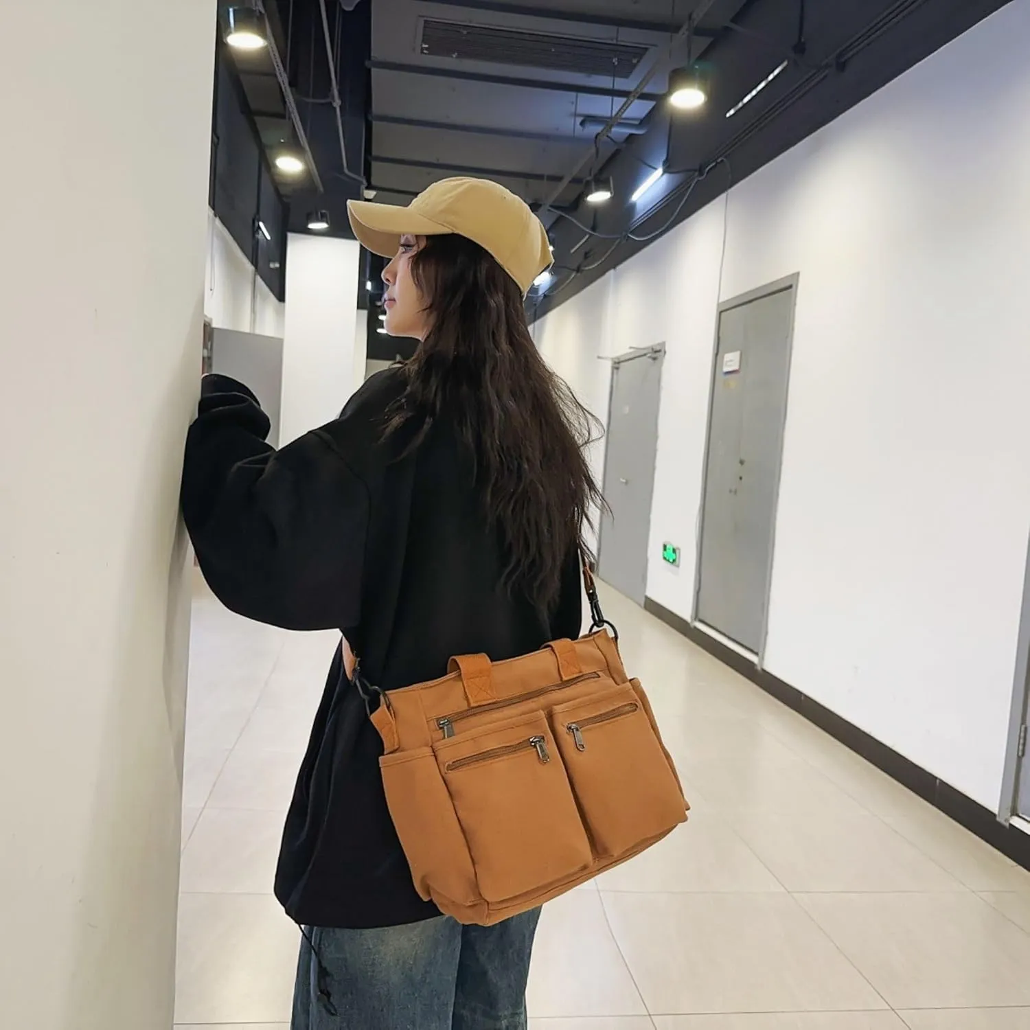 Makukke Tote Bag Women Large Crossbody Bag Stylish Handbag for Women Corduroy/Canvas Hobo Bag Fashion shoulder Bag Purse