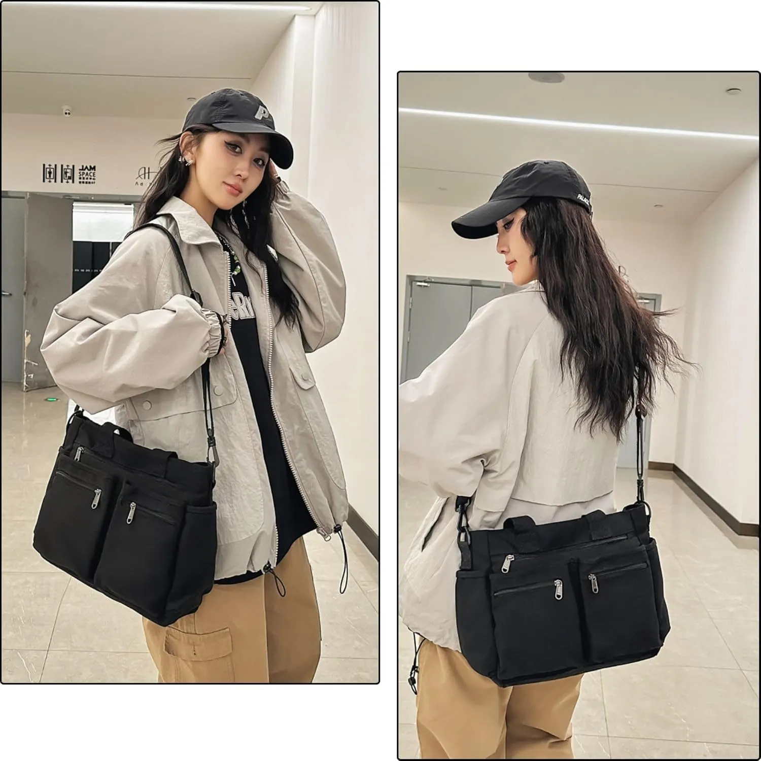 Makukke Tote Bag Women Large Crossbody Bag Stylish Handbag for Women Corduroy/Canvas Hobo Bag Fashion shoulder Bag Purse