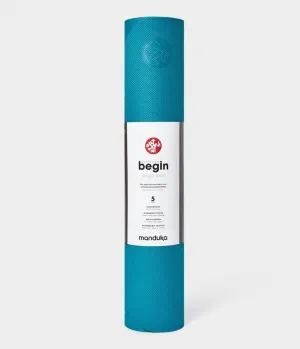 Manduka Begin Mat 5mm 68'' - Bondi Blue