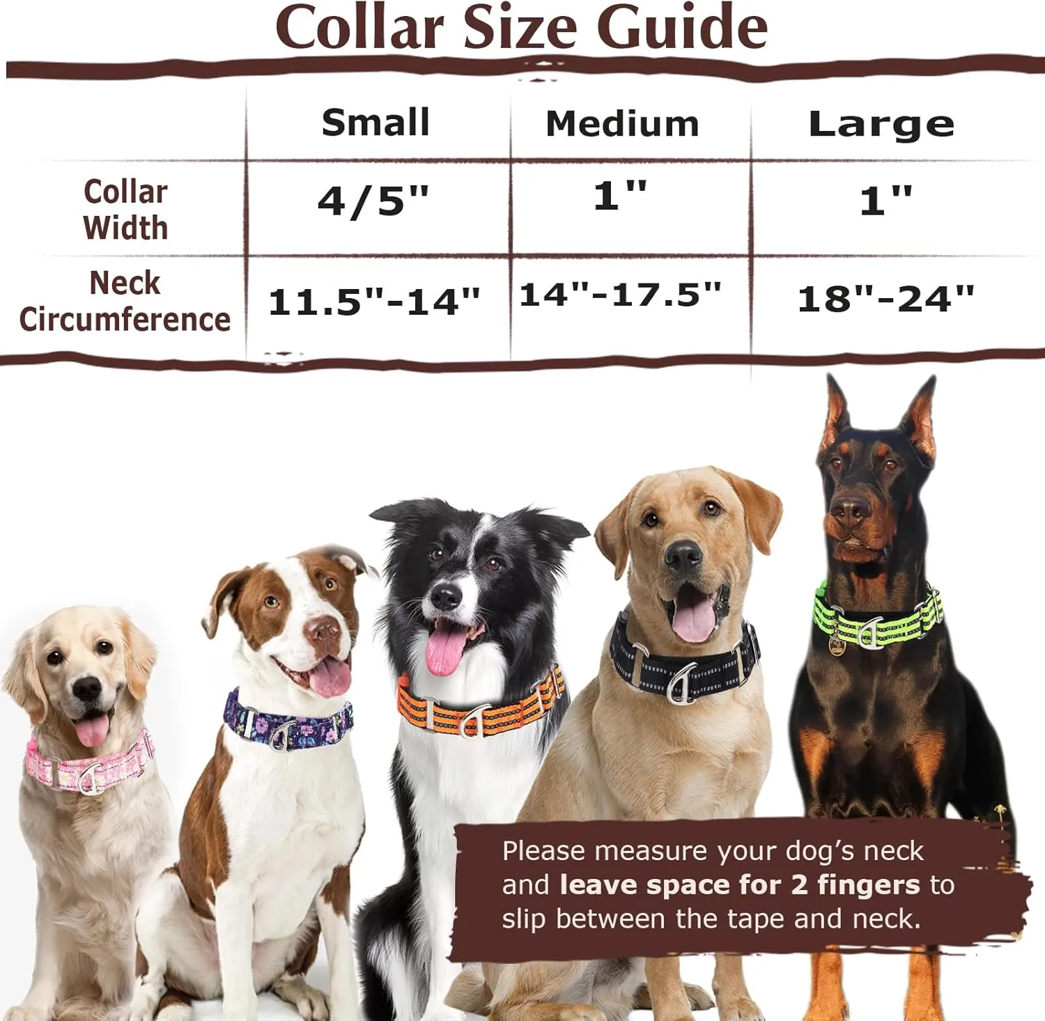 Martingale Collar for Dogs - Reflective Nylon with Padded Comfort & Quick Release Buckle - No Slip Choke Heavy Duty Collar for Safe Training, Walking & Nighttime Use Red L