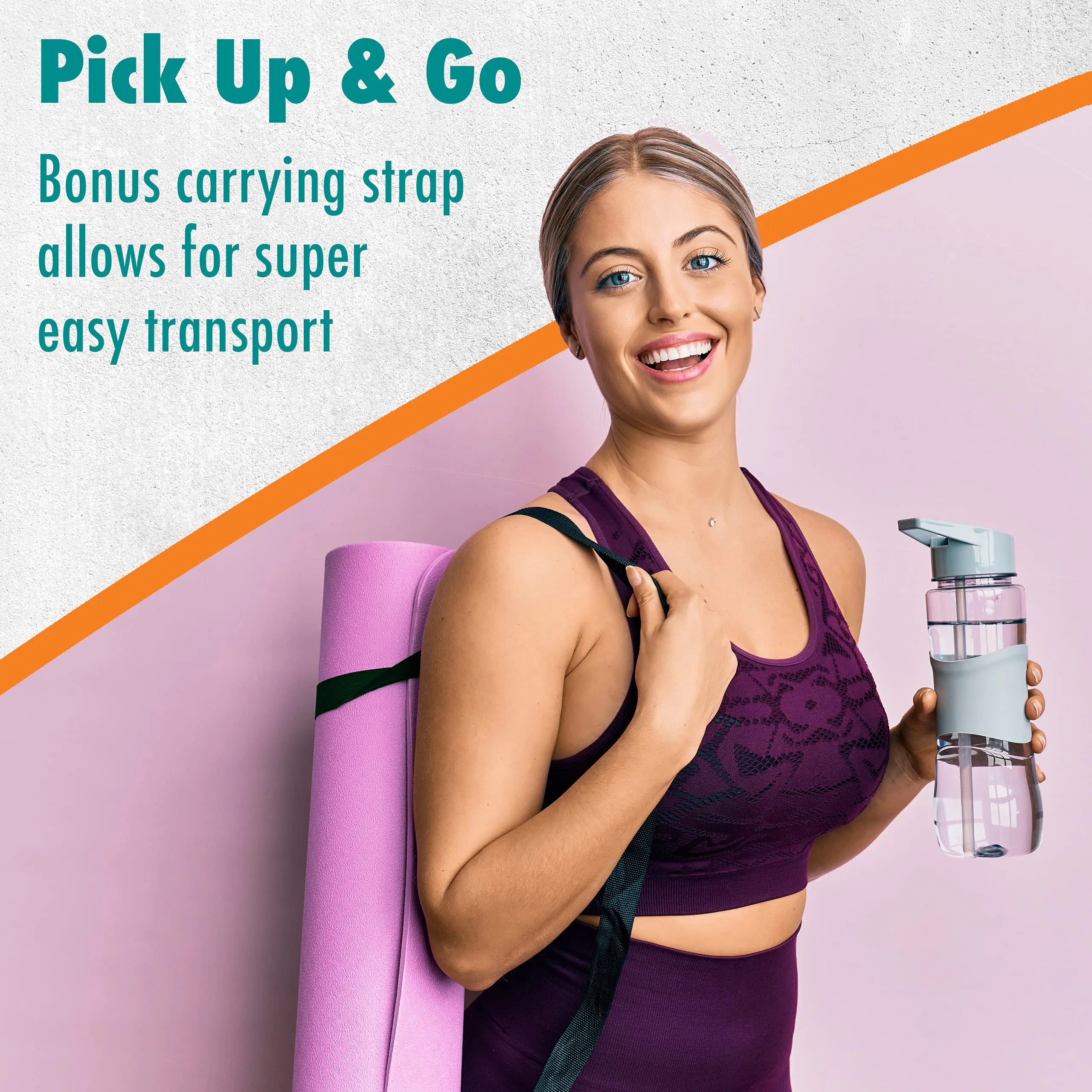 Maximo Fitness Yoga Mat - Multipurpose 72" x 24" x 0.5"(Standard) Exercise Mat for Men, Women and Kids, Ideal Non Slip Workout Mats for Yoga, Pilates, Gym Exercise with Carrying Strap