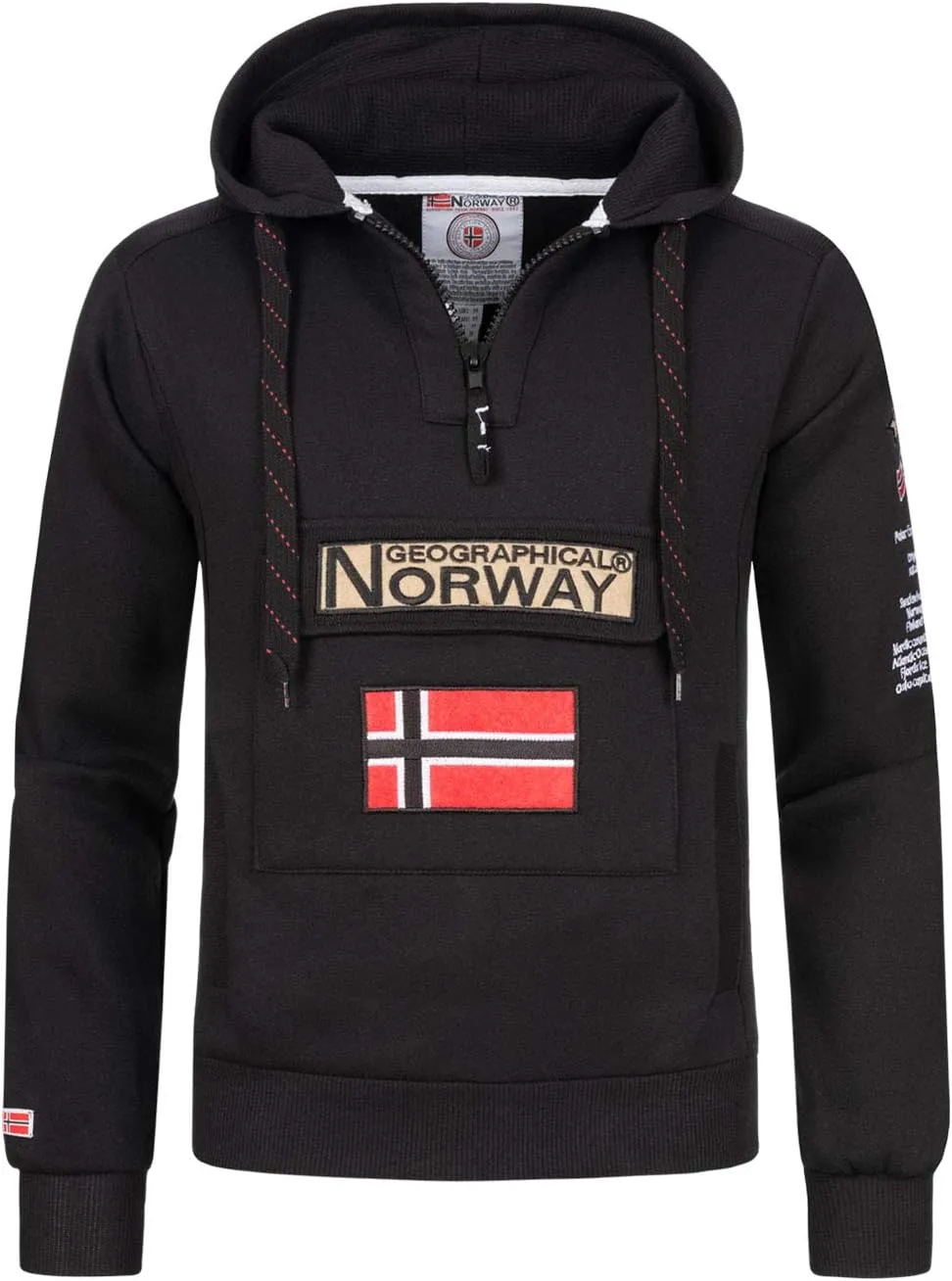 Men's Estándar Sweatshirt, Black, X-Large
