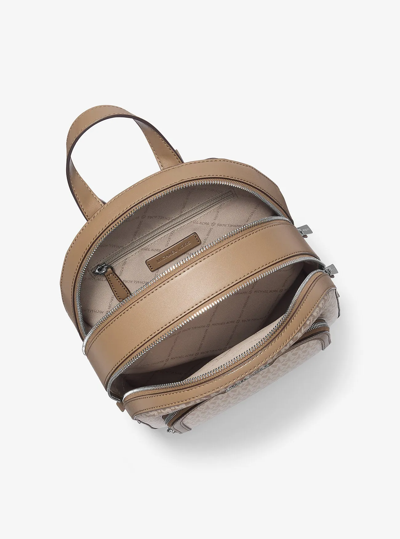 Micheal Kors Jaycee Medium Ombre Signature Logo Backpack Husk