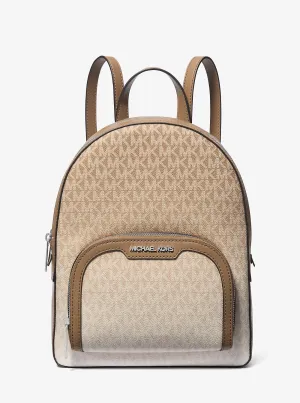Micheal Kors Jaycee Medium Ombre Signature Logo Backpack Husk