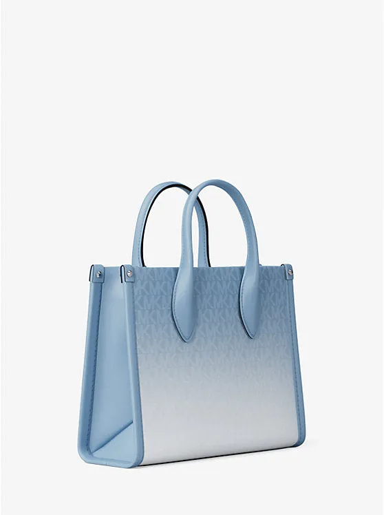 Micheal Kors Mirella Small Ombre Signature Logo Crossbody Bag Jungle