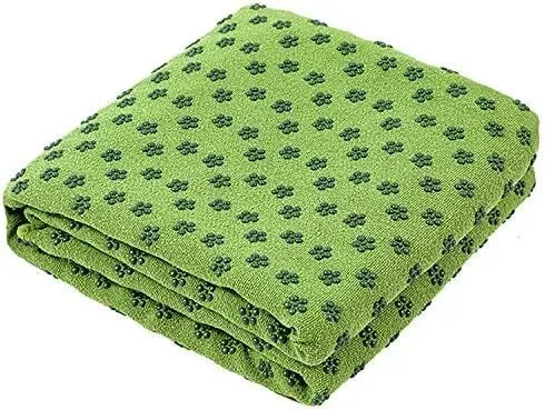 Microfiber Thick Fitness Gym Blanket Non-Slip Eco-friendly Yoga Mat Towel Green