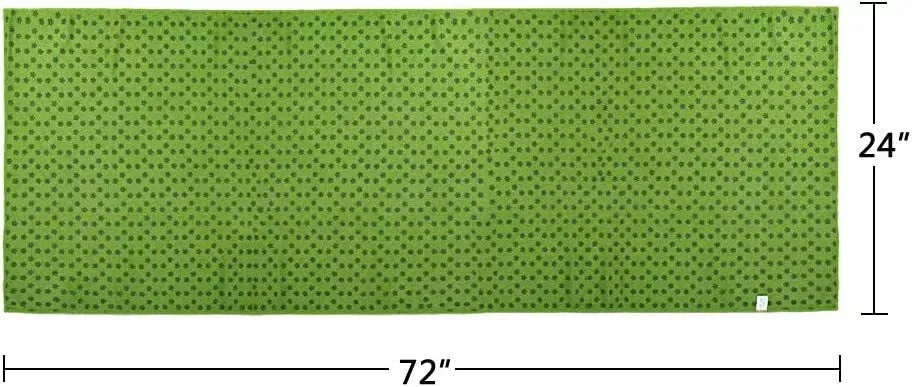 Microfiber Thick Fitness Gym Blanket Non-Slip Eco-friendly Yoga Mat Towel Green