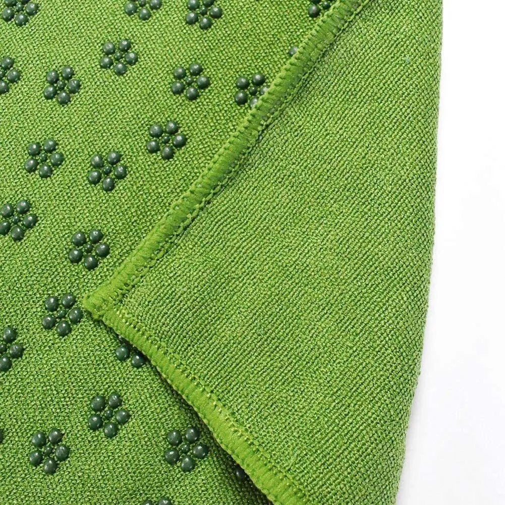 Microfiber Thick Fitness Gym Blanket Non-Slip Eco-friendly Yoga Mat Towel Green