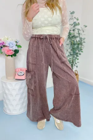 Mike Mineral Washed Terry Knit Pant Bottoms