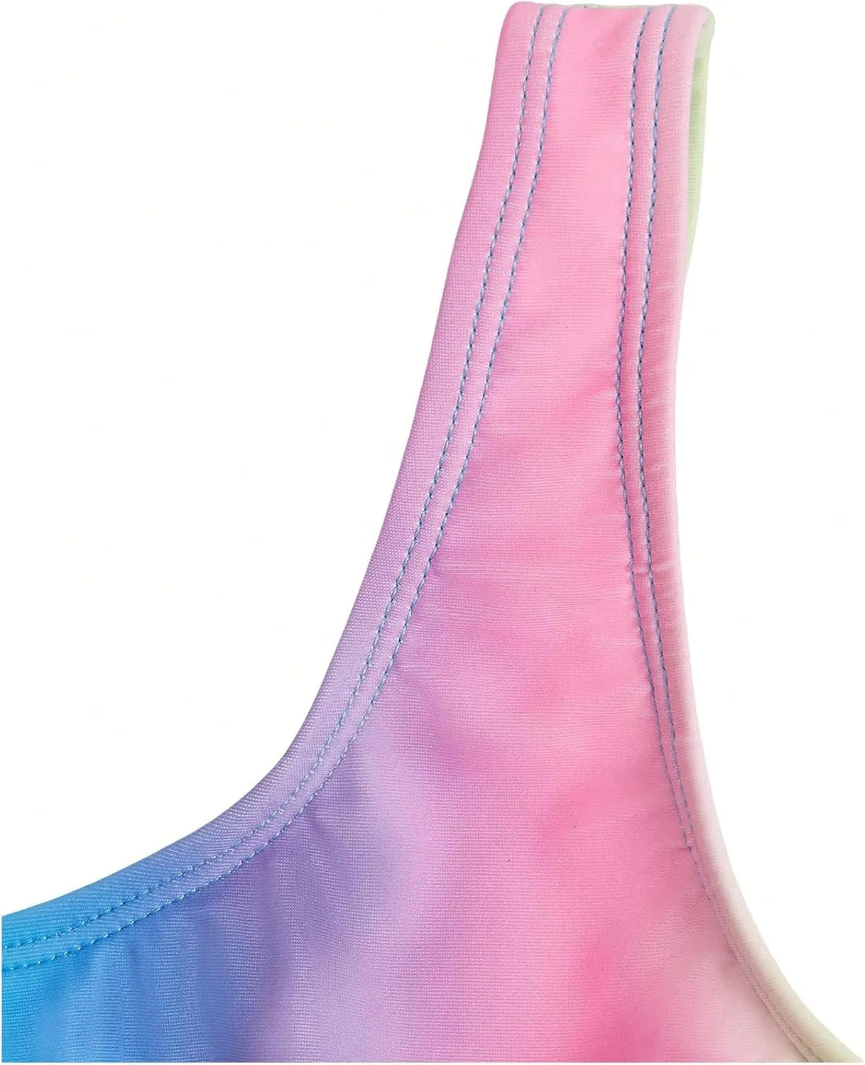 Milumia Girl's 2 Piece Bathing Suit Ombre Cut Out One Piece Swimsuit with Cover Ups