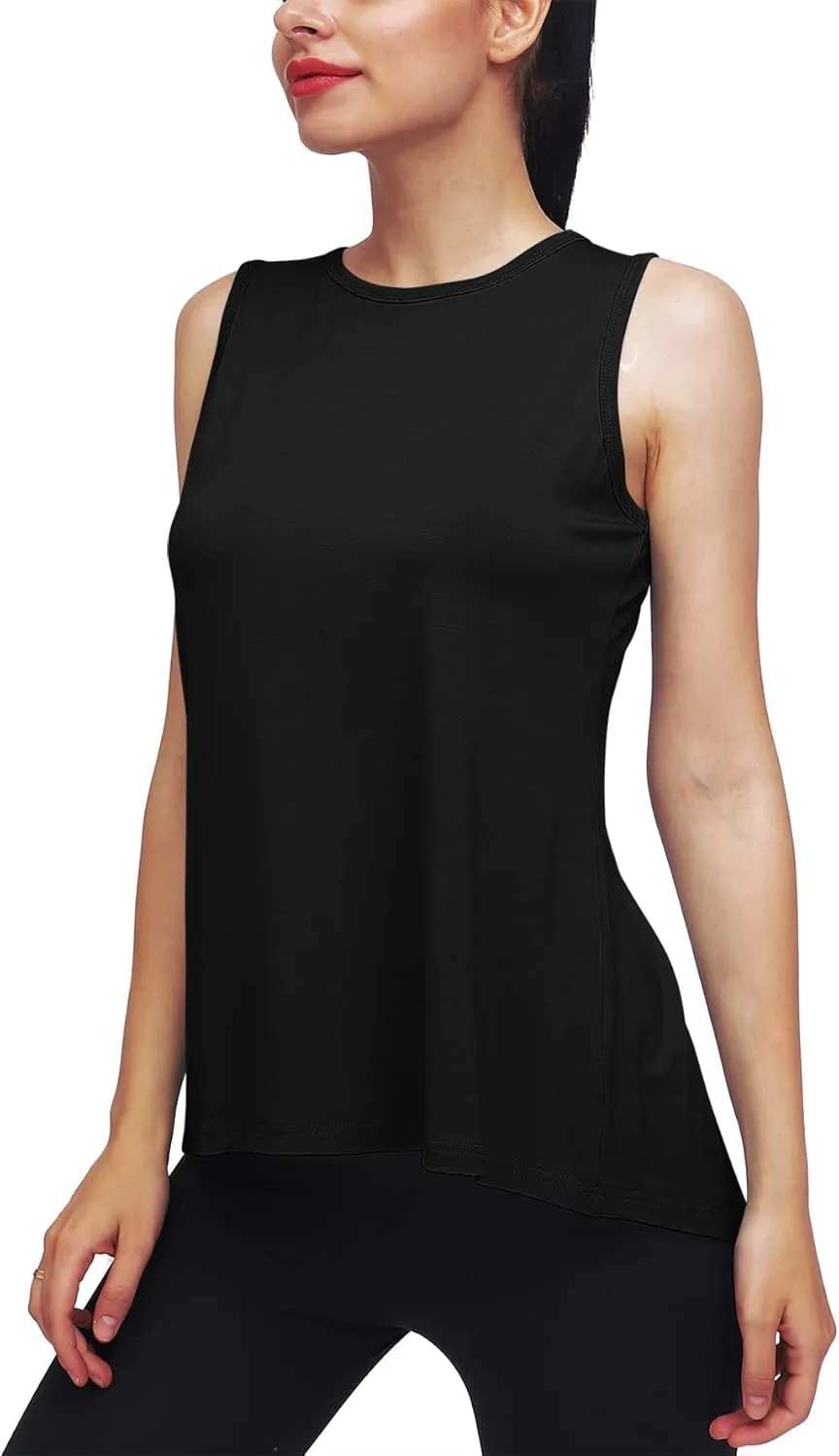 Mippo Workout Tops for Women Yoga Tank Tops Muscle Tank Athletic Shirs Workout Clothes