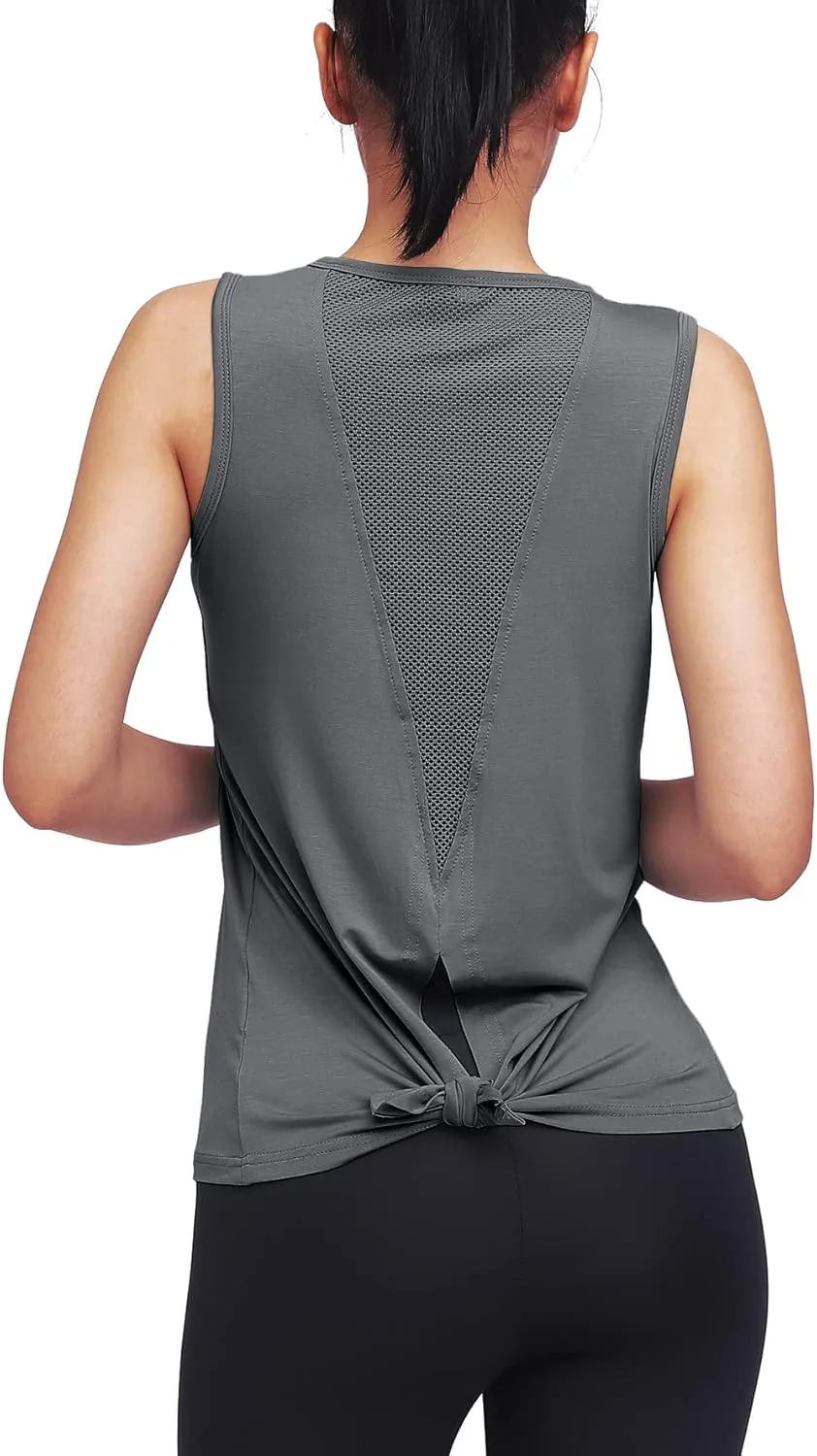 Mippo Workout Tops for Women Yoga Tank Tops Muscle Tank Athletic Shirs Workout Clothes