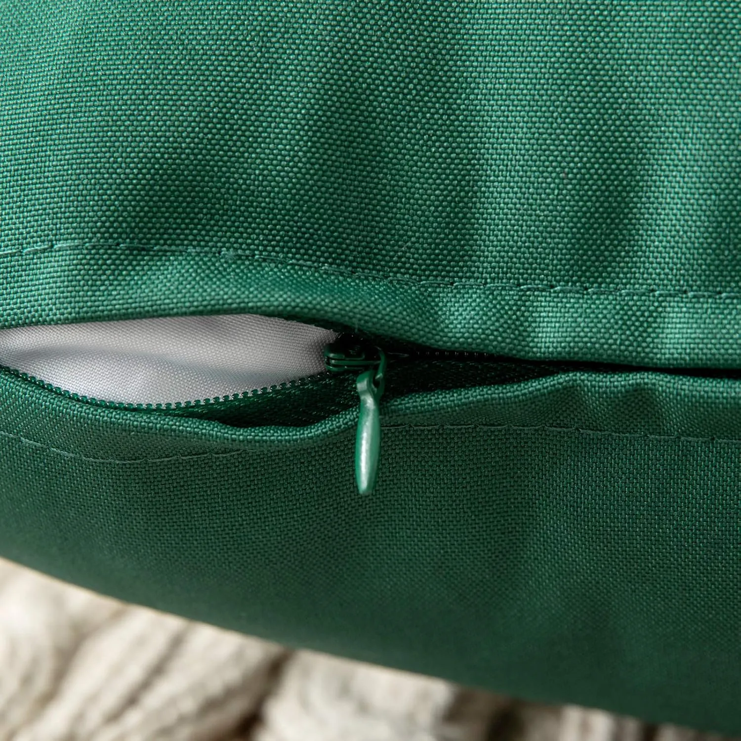 MIULEE Pack of 2 Decorative Outdoor Waterproof Pillow Covers Garden Cushion Sham Throw Pillowcase Shell for Spring Patio Tent Couch 20x20 Inch Army Green