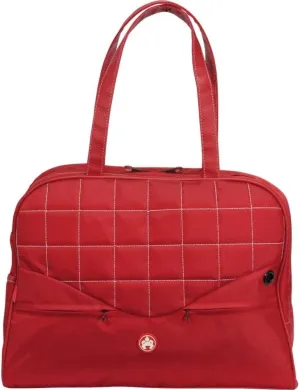 Mobile Edge Sumo 15″ Laptop Purse Tote Bag for Women, Business, Work, Travel, Fits Laptops Up To 15.4″, Red Leather/Red Nylon, ME-SUMO99157