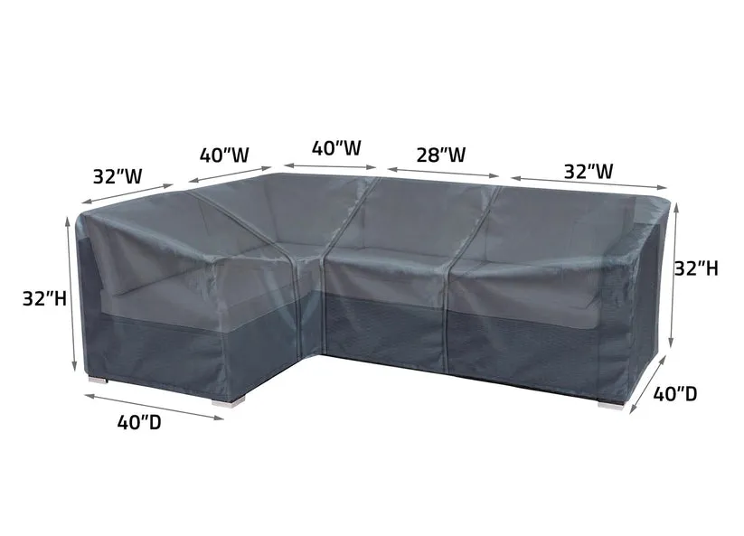 Modular Cover Armless - 28" W x 40" D x 32" H - Mercury By Shield