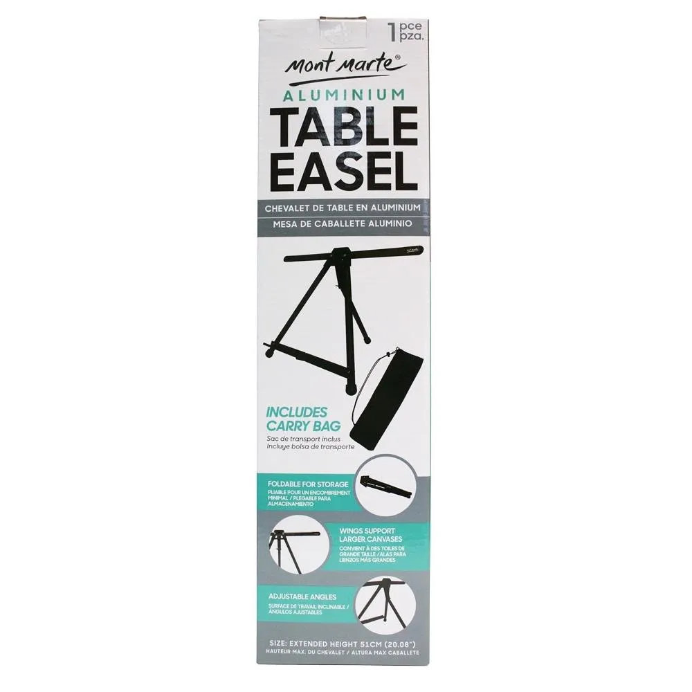Mont Marte Foldable Aluminium Table Easel w/Carry Case