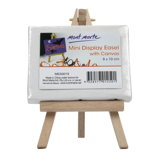 Mont Marte Mini Display Easel with Canvas 6x8cm