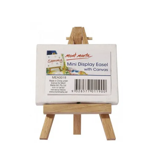 Mont Marte Mini Display Easel with Canvas 6x8cm