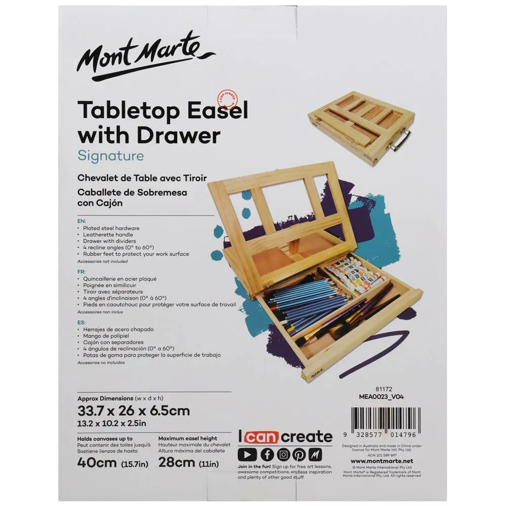 Mont Marte Table Easel with Drawer