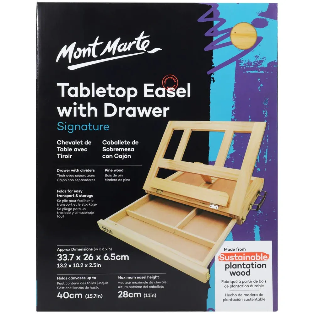 Mont Marte Table Easel with Drawer