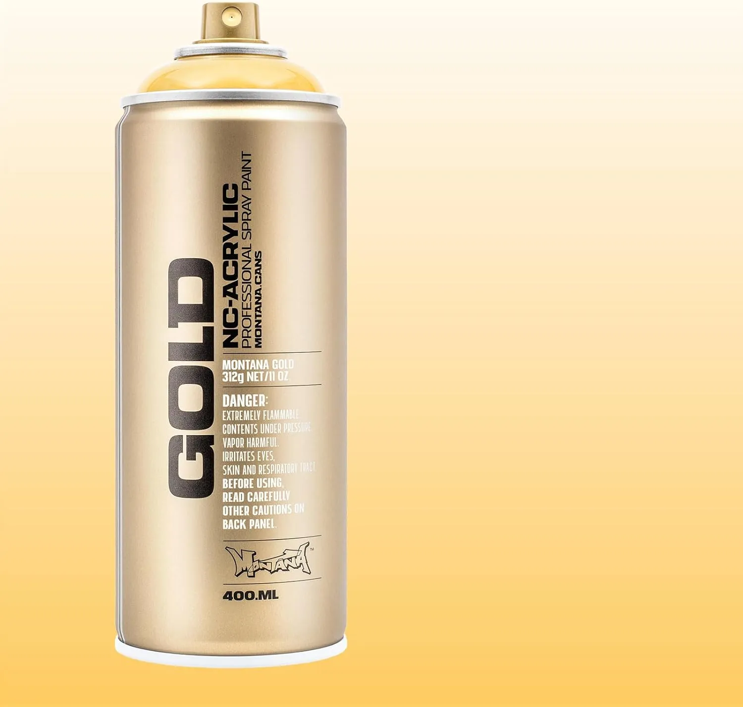 Montana Cans Montana GOLD 400 ml Color, Transparent Yellow Cab Spray Paint,MXG-T1220 (Pack of 2)