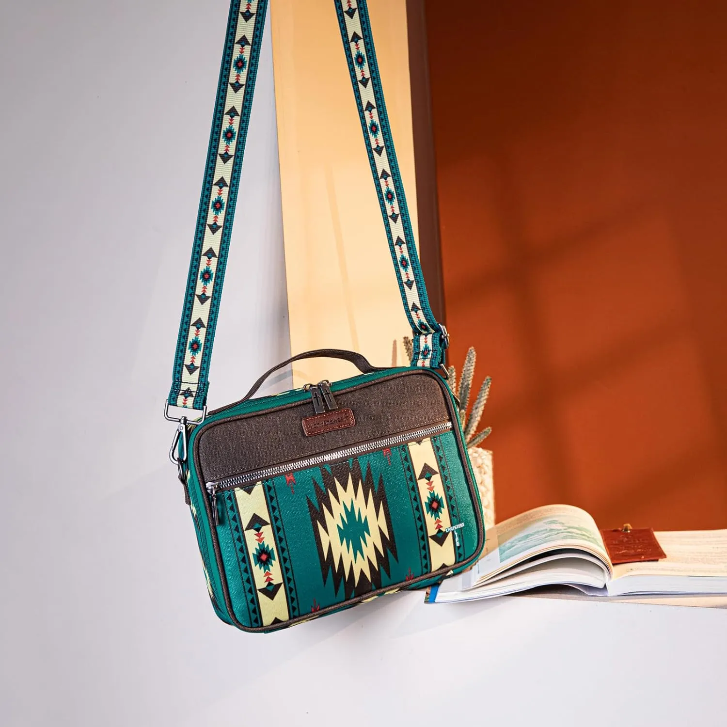 Montana West Bible Covers for Women Men with Leather Bookmark Carrying Book Case Church Bag Outdoor Protective