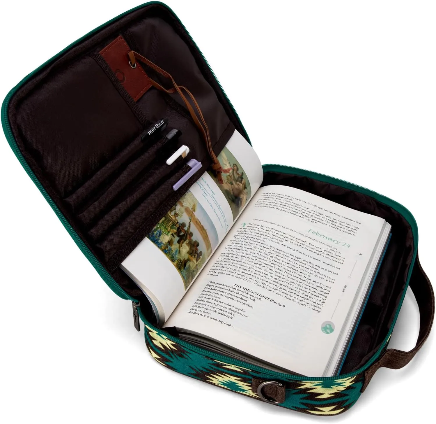 Montana West Bible Covers for Women Men with Leather Bookmark Carrying Book Case Church Bag Outdoor Protective