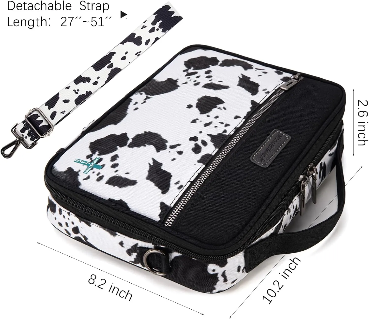 Montana West Bible Covers for Women Men with Leather Bookmark Carrying Book Case Church Bag Outdoor Protective
