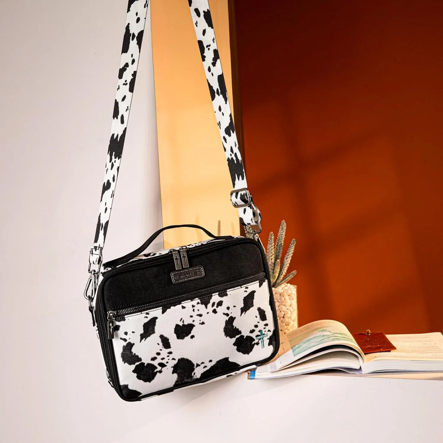 Montana West Bible Covers for Women Men with Leather Bookmark Carrying Book Case Church Bag Outdoor Protective