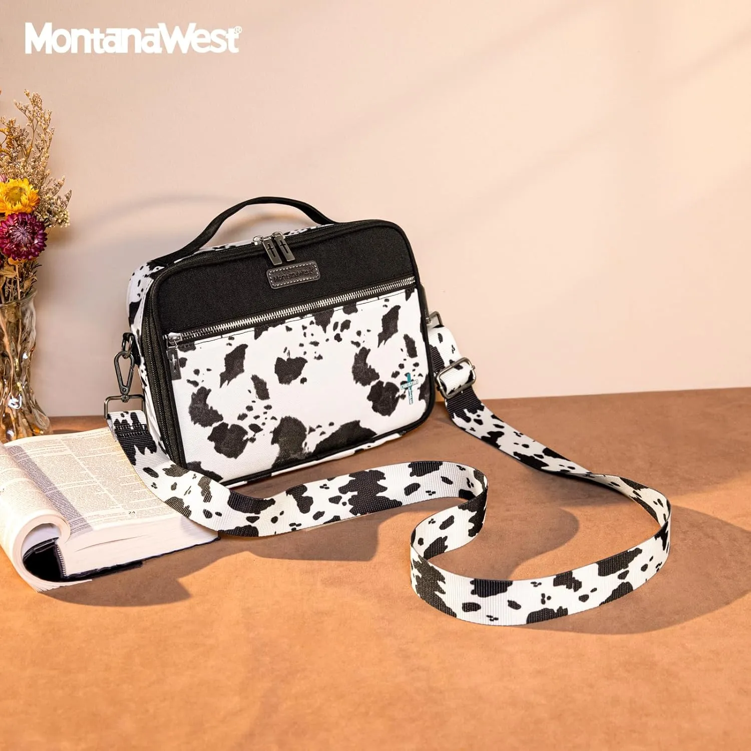 Montana West Bible Covers for Women Men with Leather Bookmark Carrying Book Case Church Bag Outdoor Protective
