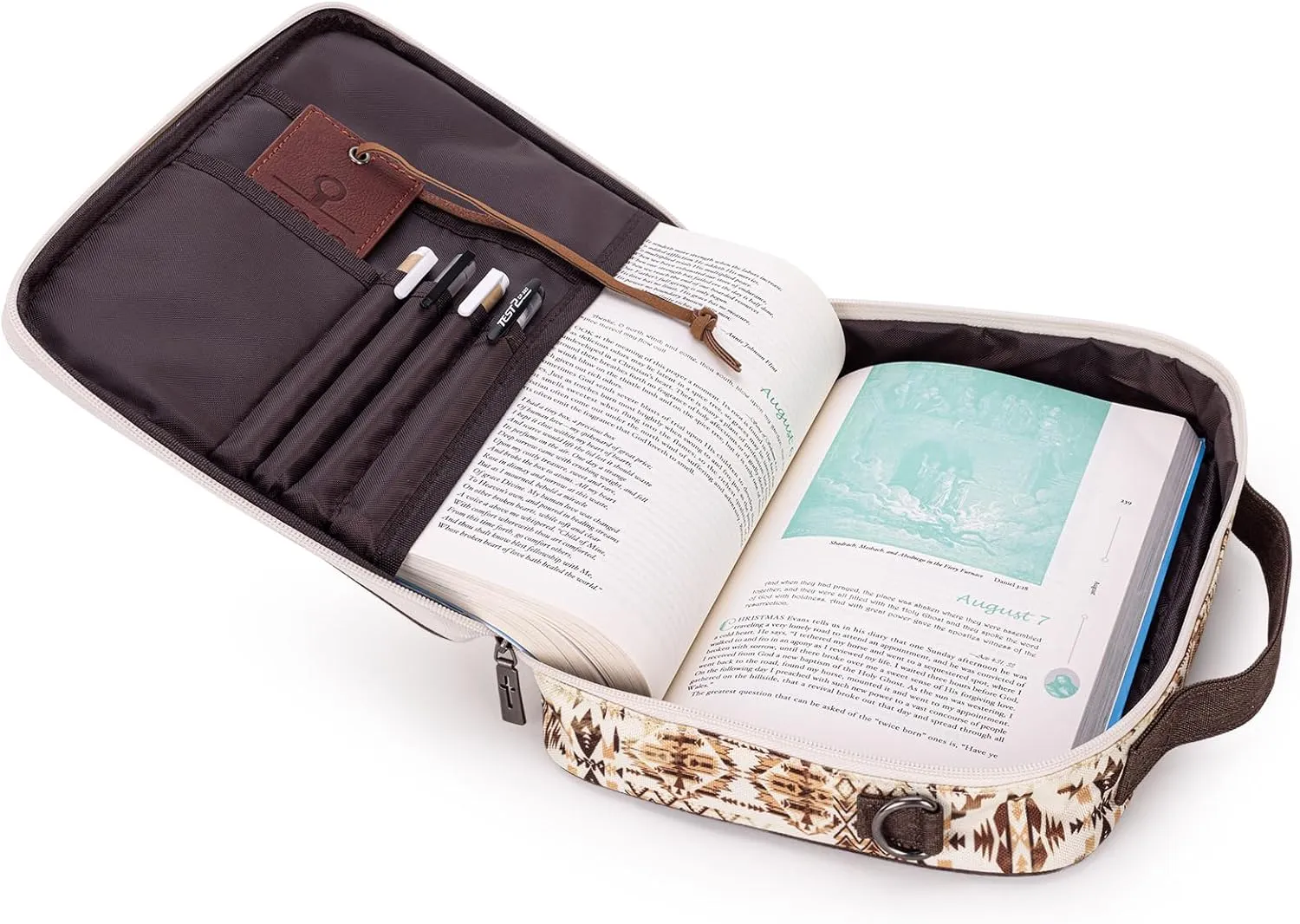 Montana West Bible Covers for Women Men with Leather Bookmark Carrying Book Case Church Bag Outdoor Protective