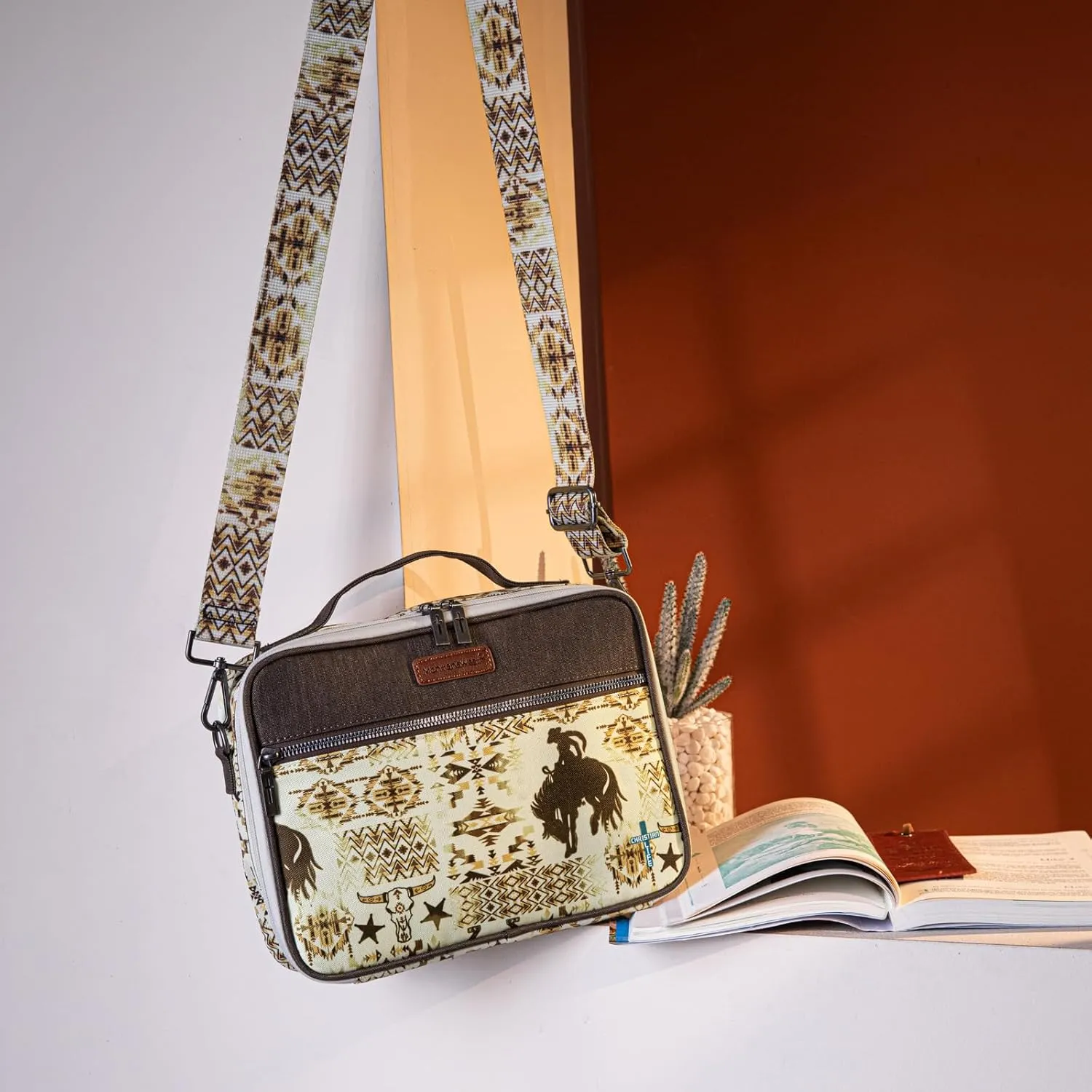 Montana West Bible Covers for Women Men with Leather Bookmark Carrying Book Case Church Bag Outdoor Protective