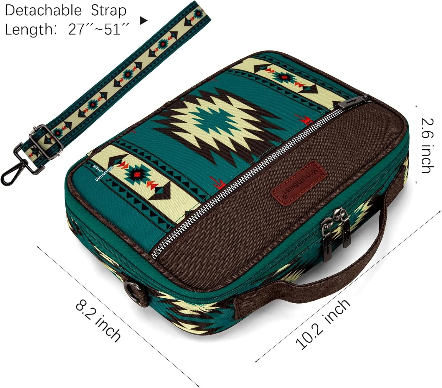 Montana West Bible Covers for Women Men with Leather Bookmark Carrying Book Case Church Bag Outdoor Protective