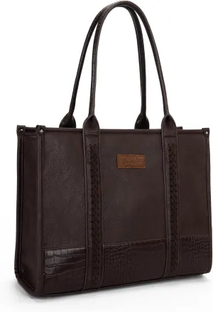 Montana West × Wrangler Tote Bag for Women Western Cow Print Purse Designer Top Handle Handbags