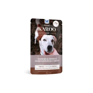 Montego Karoo Adult Ostrich & Carrots Wet Dog Food 150g Single Pouch