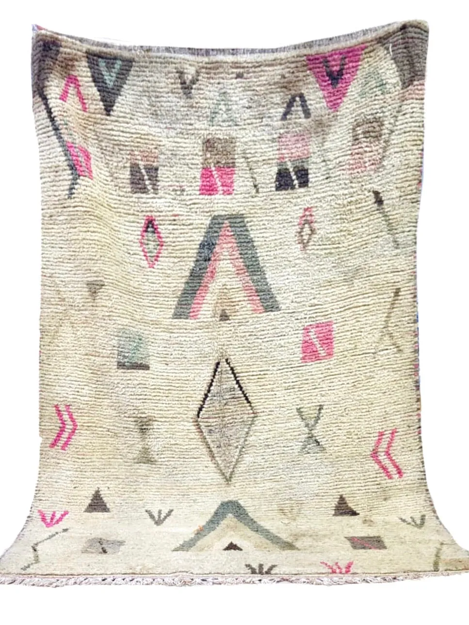 Moroccan Brown   Pink Rug Boujaad