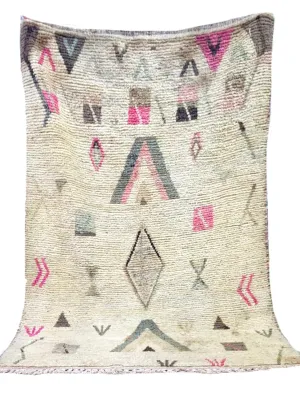 Moroccan Brown   Pink Rug Boujaad