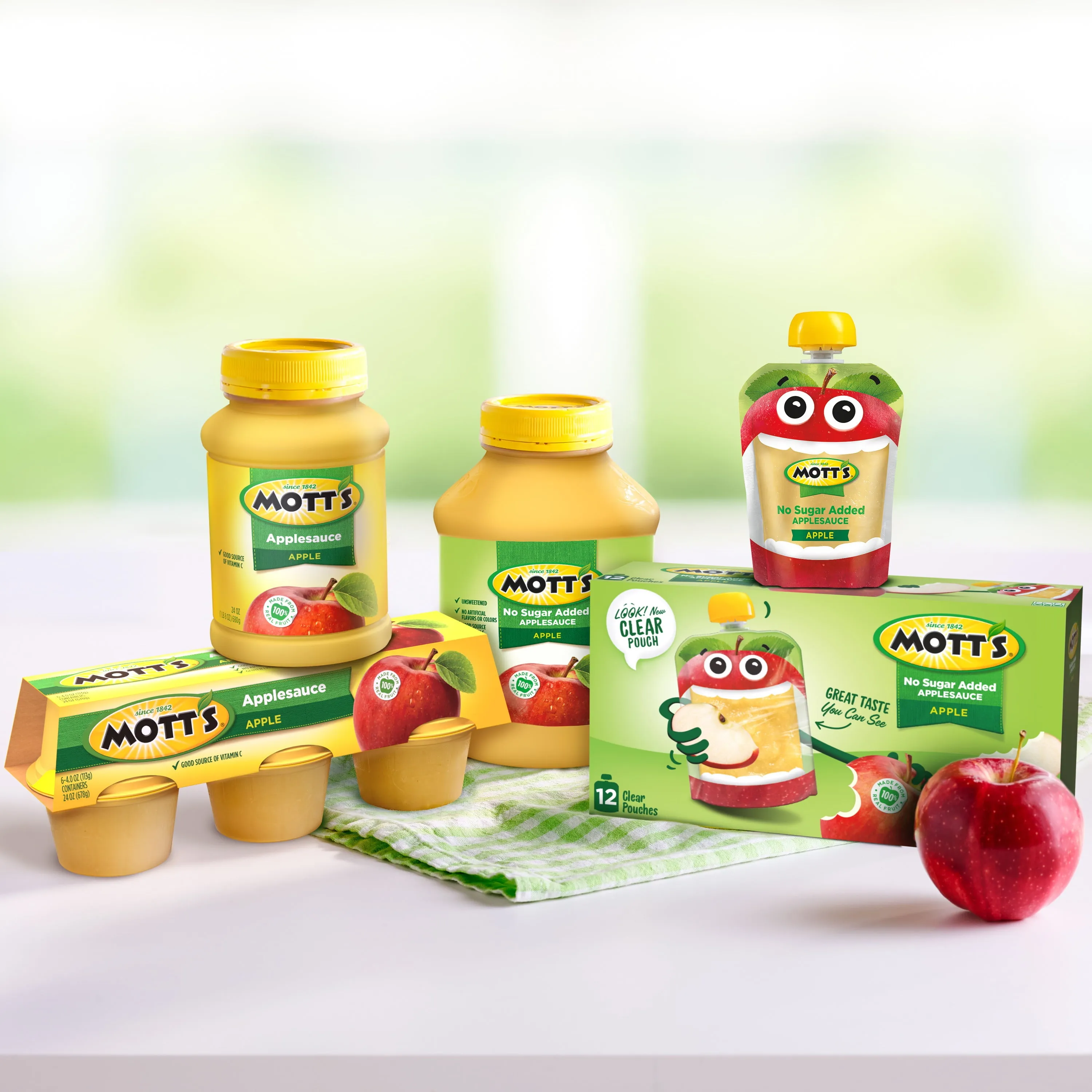 Mott's Cinnamon Applesauce,4 Oz Cups18 Count, No Artificial Flavors New