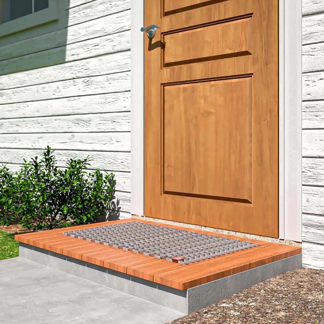 Mudd Heavy-Duty Metal Mesh Door Mat – 3ft x 2ft, 2mm Thick Steel – Durable, All-Weather Dirt & Mud Scraper for Entryways, Patios & Workspaces