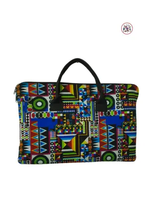 Multicolour Tribal Patten Ankara Laptop Bag