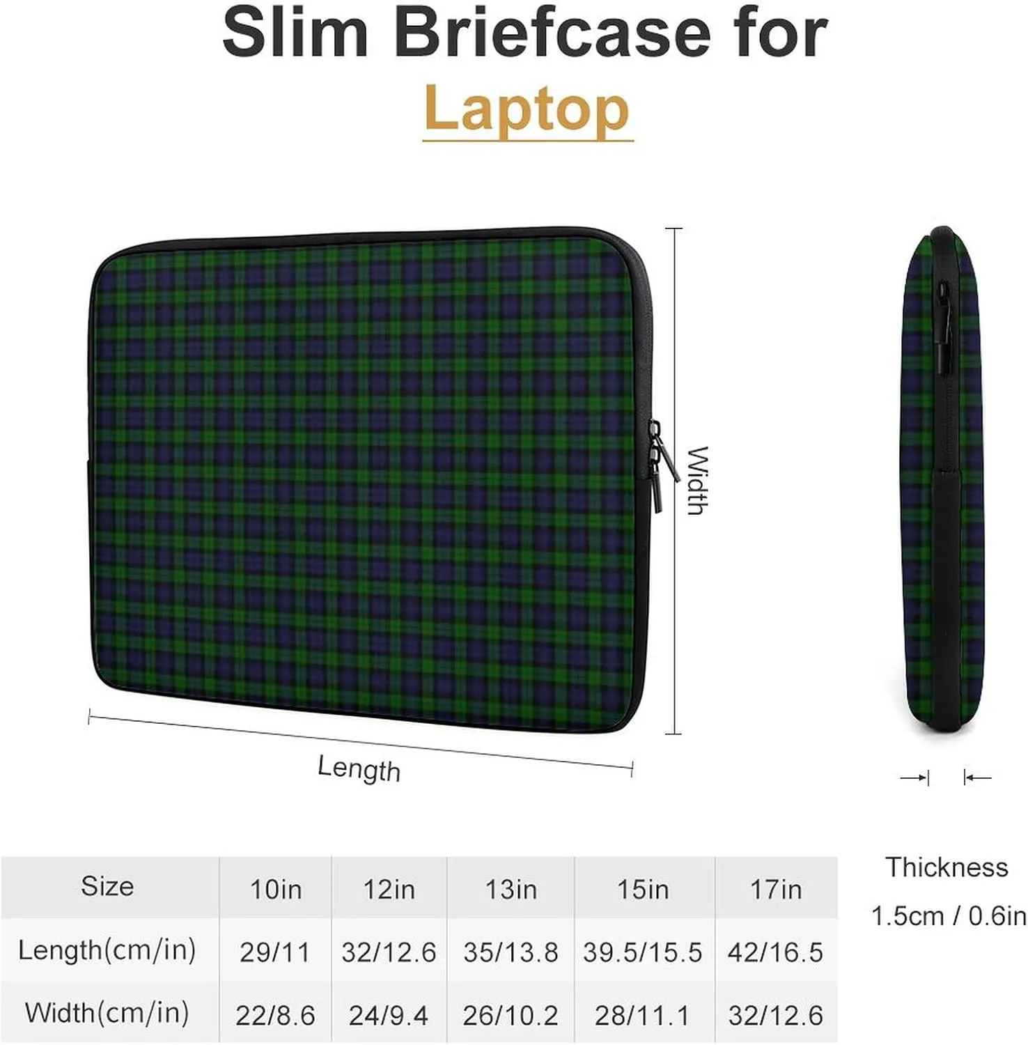 Murray Tartan All Print Hands Free Withdrawal Laptop Bag Unisex
