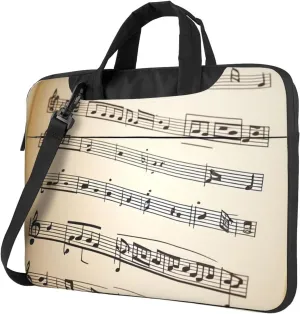 Music notation Print Laptop Bag Pouch Briefcase Fits 13/14/15.6 inch Notebook Computer Bags for Women Men