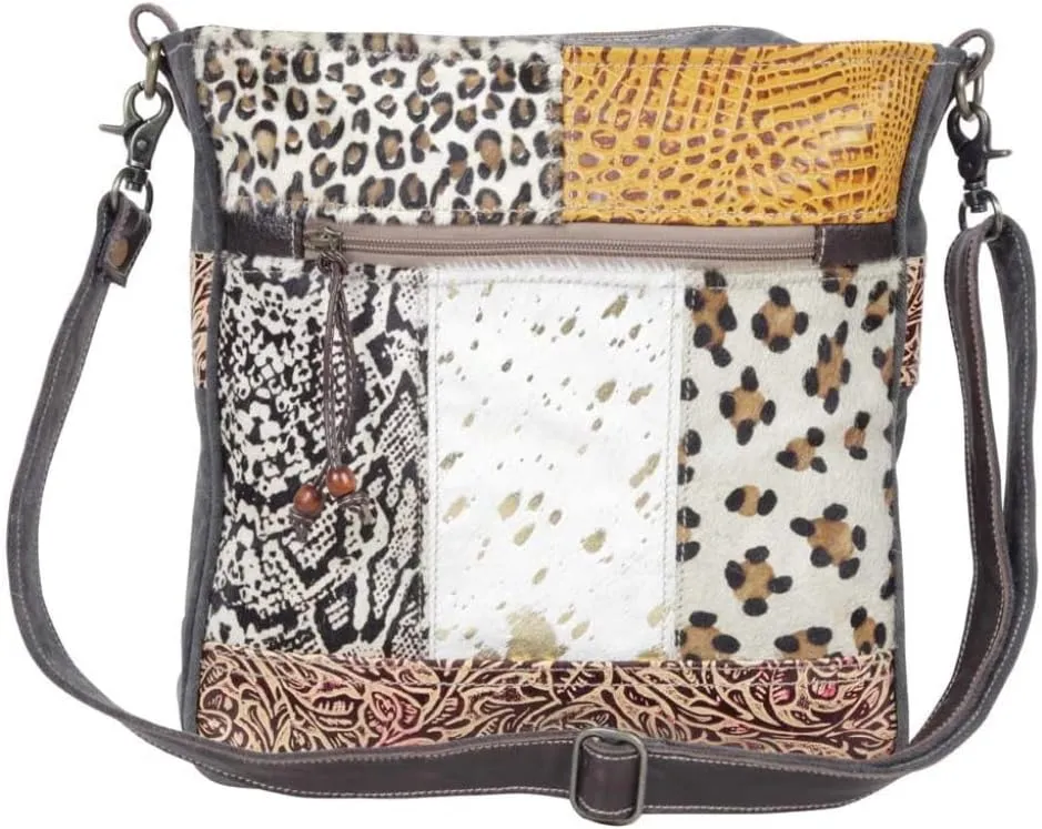 Myra Bag Bling Canvas & Hairon Bag S-5207