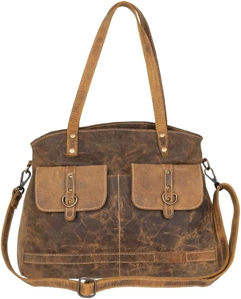 Myra Bag Lady'S First Love Leather Bag Upcycled Leather S-2166