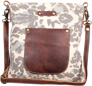 Myra Bags Voyager Canvas, leather & Rug Shoulder Bag S-1937