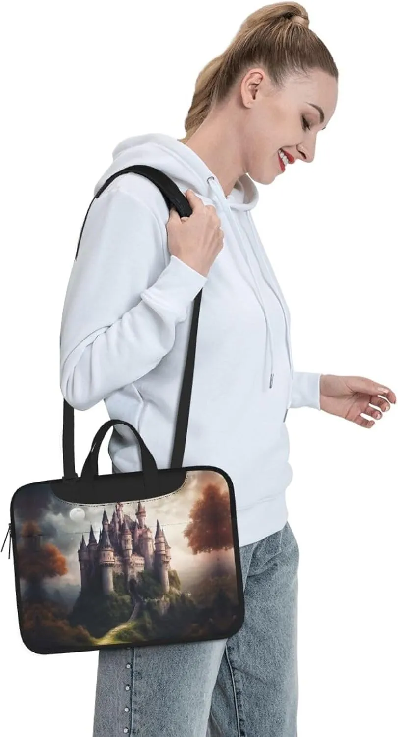 Mysterious Fantasy Fairy Tale Castle02 Print Work Casual Office Laptop Shoulder Messenger Bag 13 14 15.6 inch