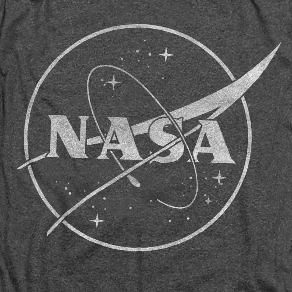 NASA Logo One Color Unisex Adult Heather T Shirt