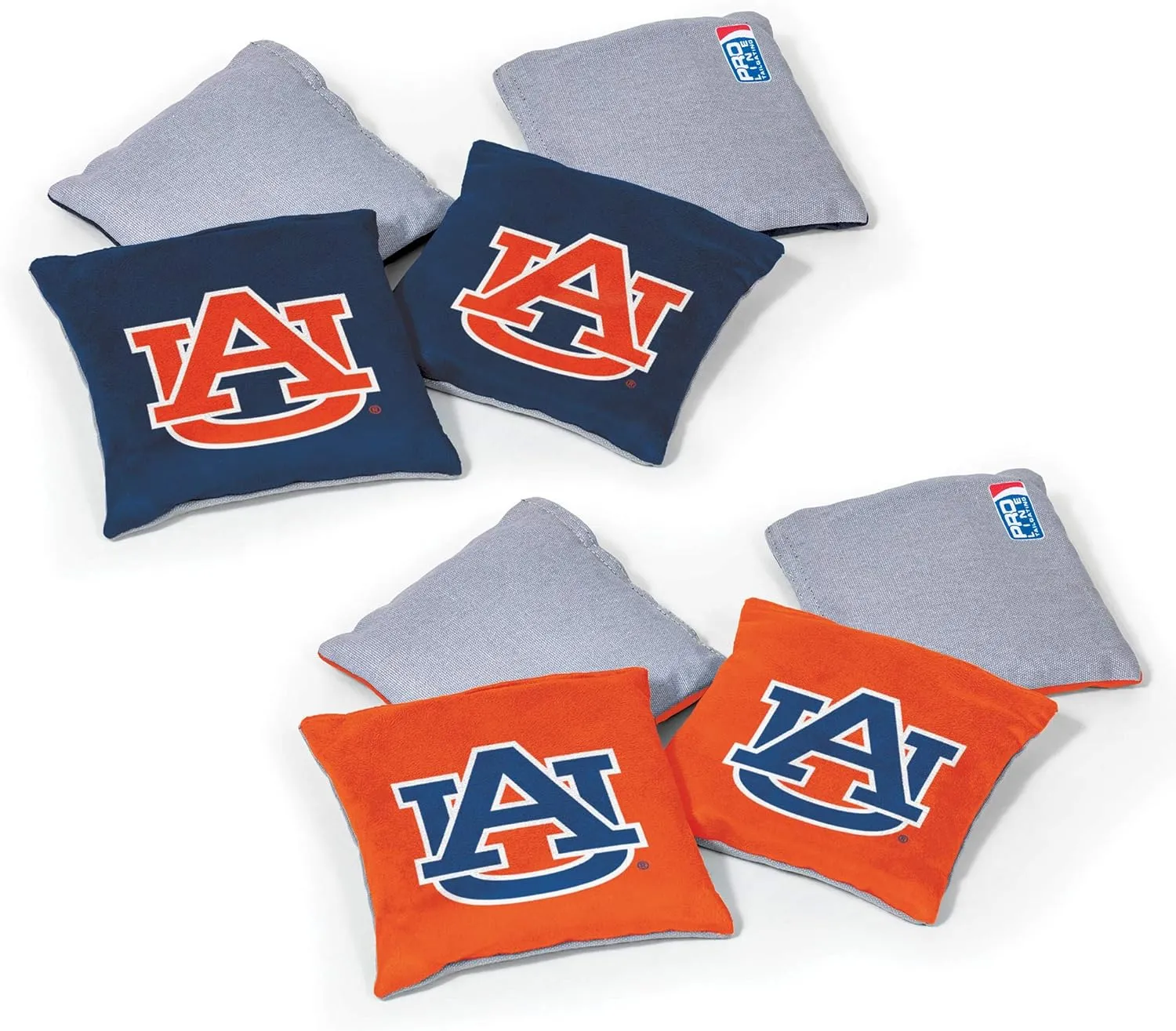 NCAA College Dual Sided Bean Bags by Wild Sports, 8 Count, Premium Toss Bags for Cornhole Set - Great for Tailgates, Outdoors, Backyard